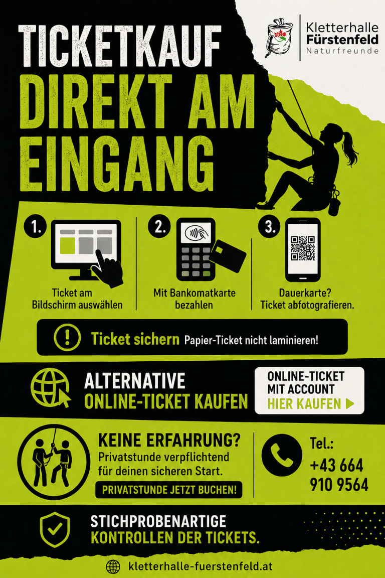 Ticket für Ticketscanner Ticketkauf-Info: Direkter Kauf am Eingang, Online-Alternativen, Kontaktdaten.